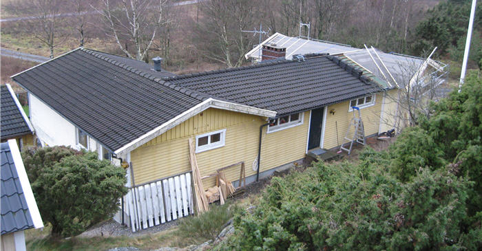 Taket från nordost